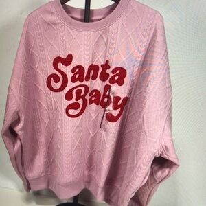 Pink 'Santa Baby' Sweater